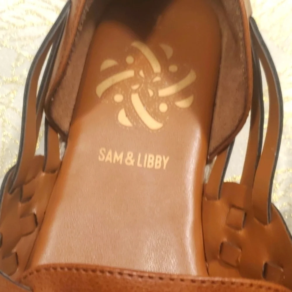 Sam & Libby Women's Asha Espadrille Saddle Slip On Shoes Brown Size 9